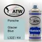 Preview: Porsche, Glacier Blue, L32Z / K4: 400ml Sprühdose, von ATW Autoteile West.